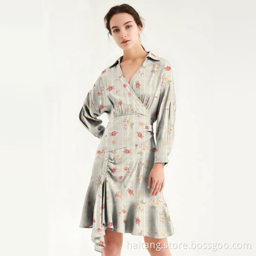 Polyester Waterproof Printed Shirt Fabric Man Shirt Fabric